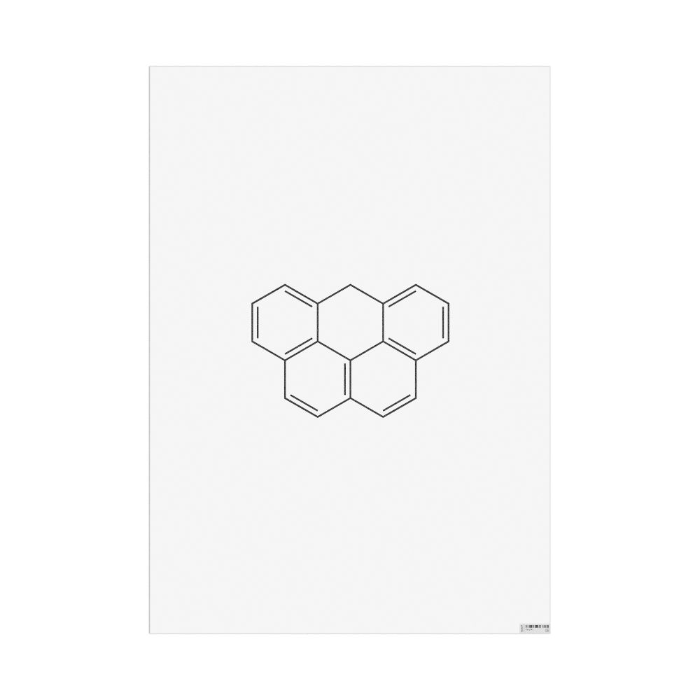 Masleff Olympicene Molecule Poster, 2D Structure, image 1 of 1