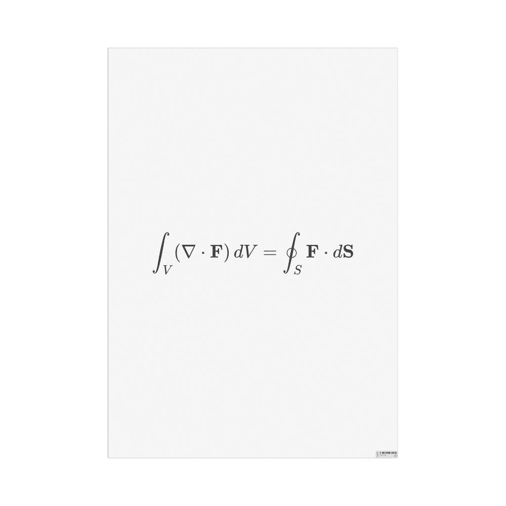 Masleff Divergence Theorem Poster, image 1 of 1