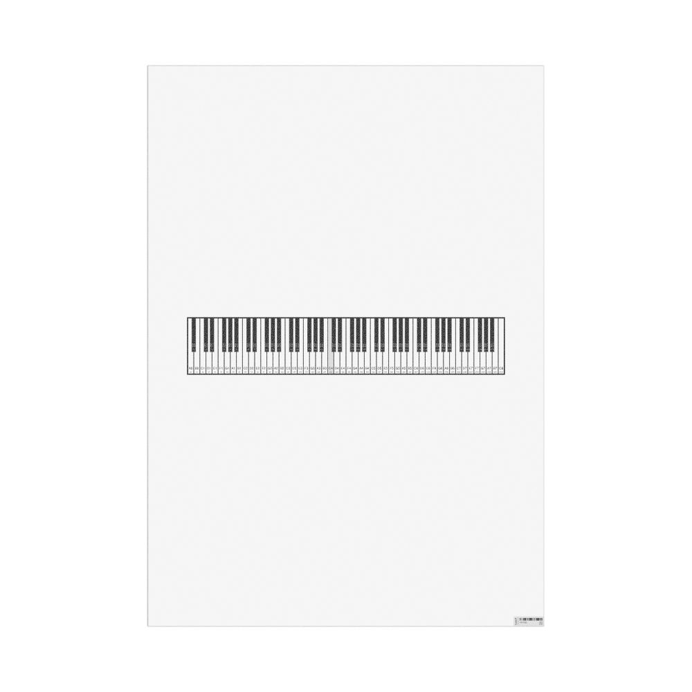 Masleff Piano Keyboard Poster, image 1 of 1