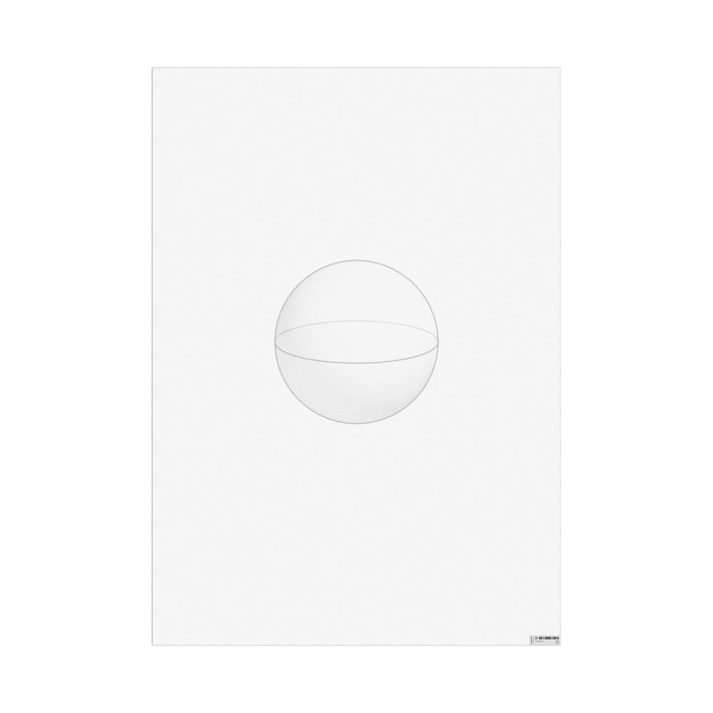Masleff Sphere Poster, Graphic Style, Translucent Material, image 1 of 1