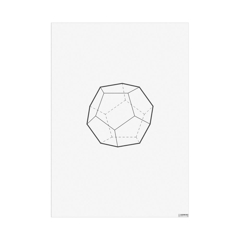 Masleff Dodecahedron Poster, Technical Illustration, image 1 of 1