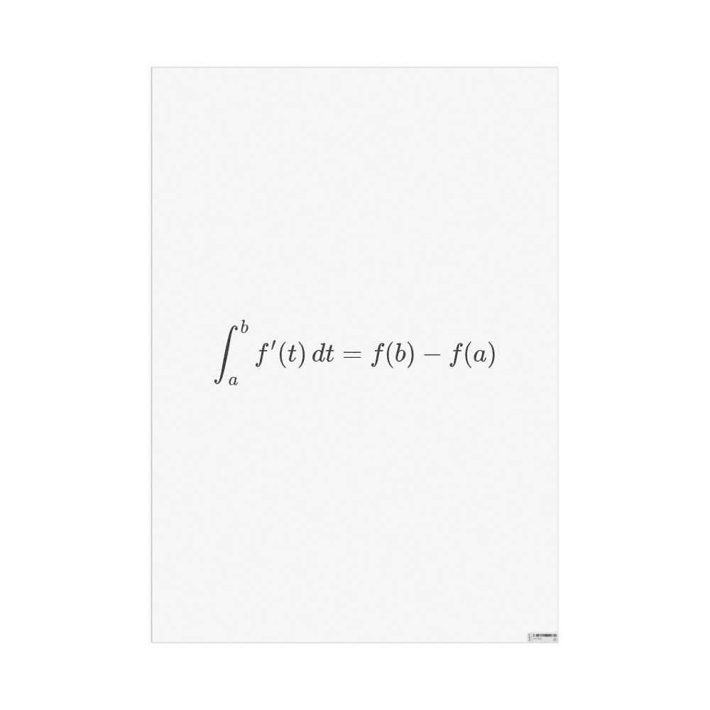 Masleff Fundamental Theorem of Calculus Poster, image 1 of 1