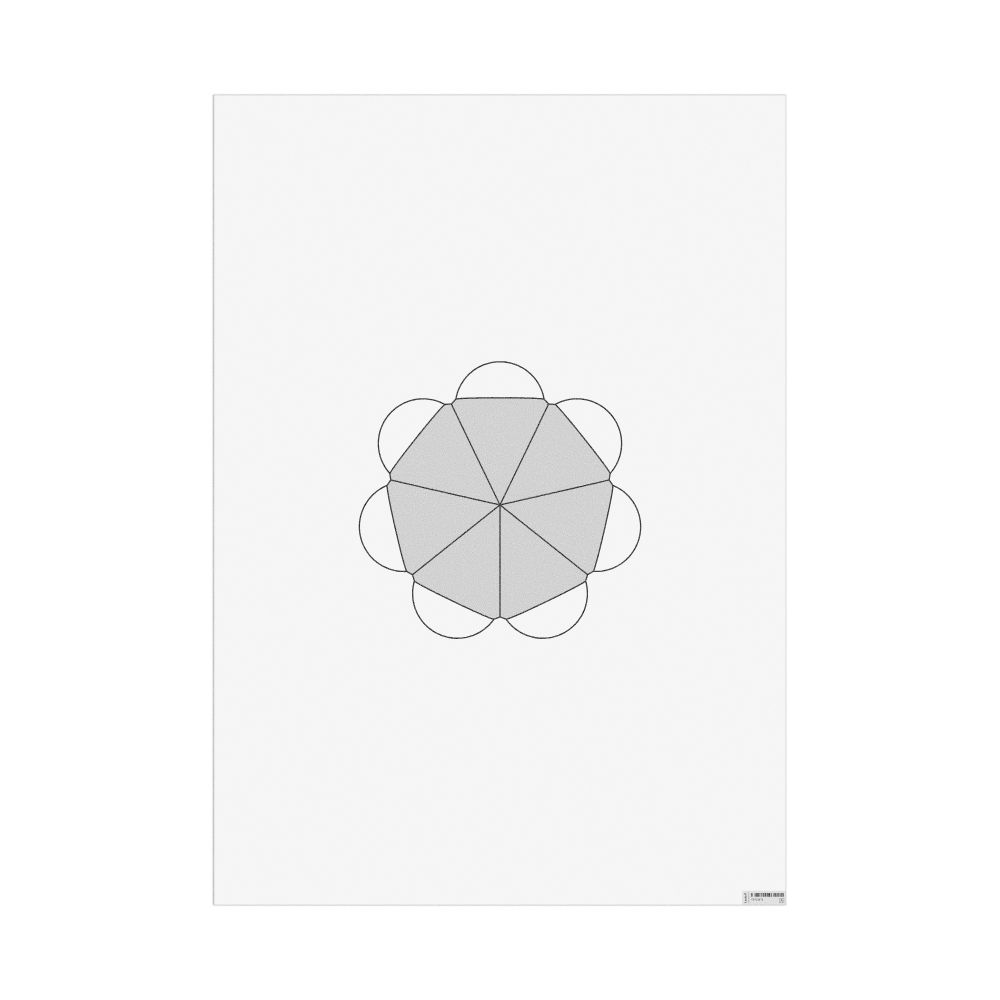 Masleff Tropylium Ion Poster, Space-Filling Model, image 1 of 1