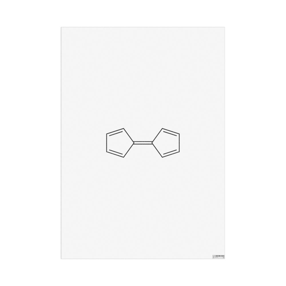 Masleff Fulvalene Molecule Poster, 2D Structure, image 1 of 1