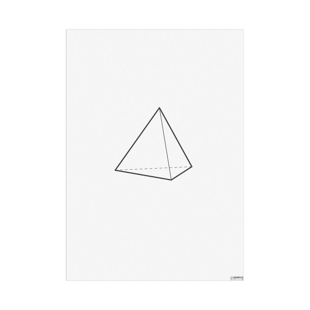 Masleff Tetrahedron Poster, Technical Illustration, image 1 of 1