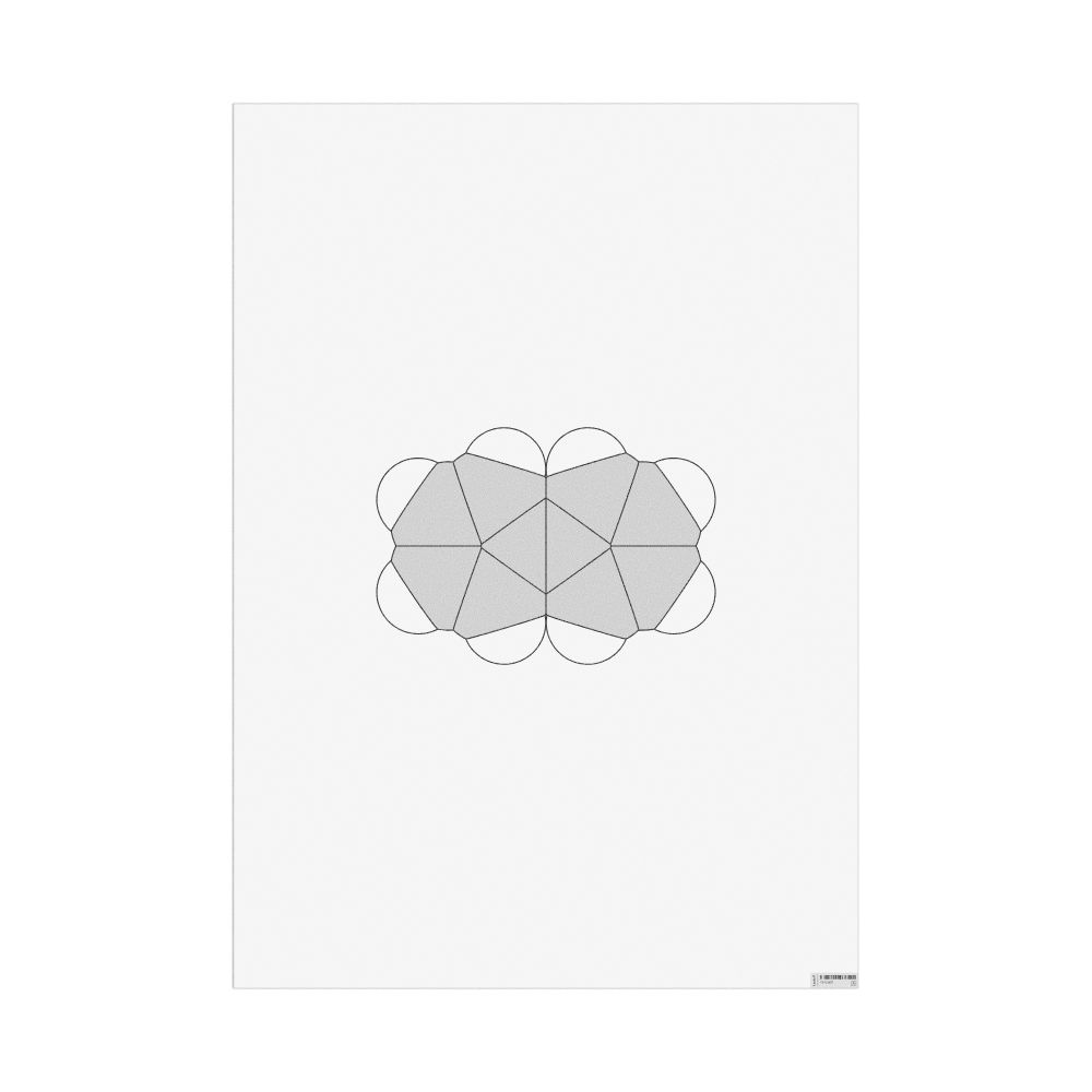 Masleff Fulvalene Molecule Poster, Space-Filling Model, image 1 of 1