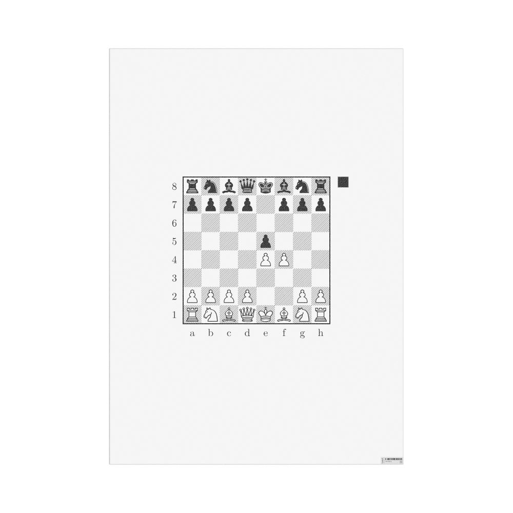 Masleff King's Gambit Poster, image 1 of 1