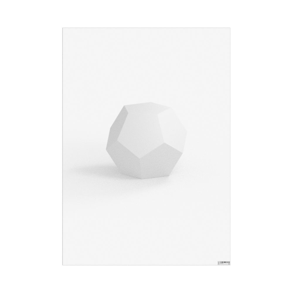 Masleff Dodecahedron Poster, Solid Shape, image 1 of 1
