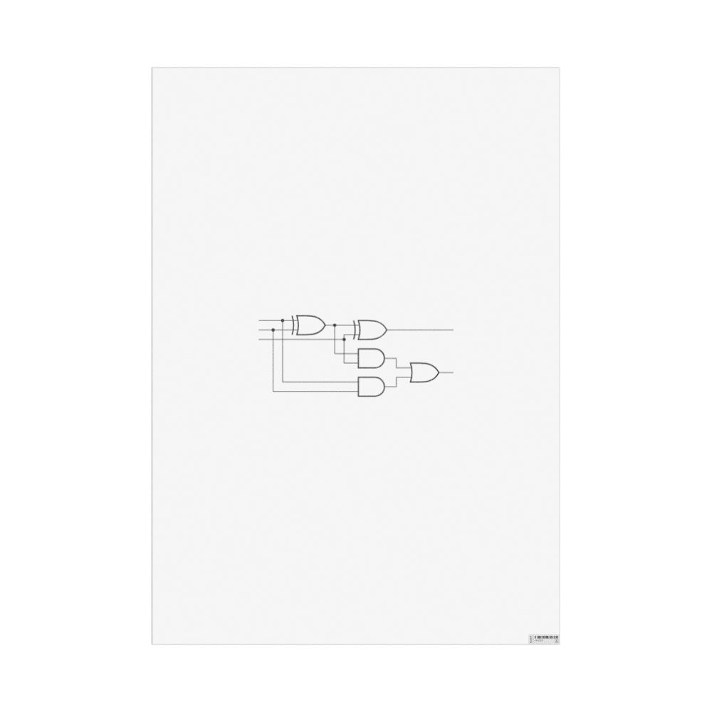 Masleff Full Adder Poster, image 1 of 1
