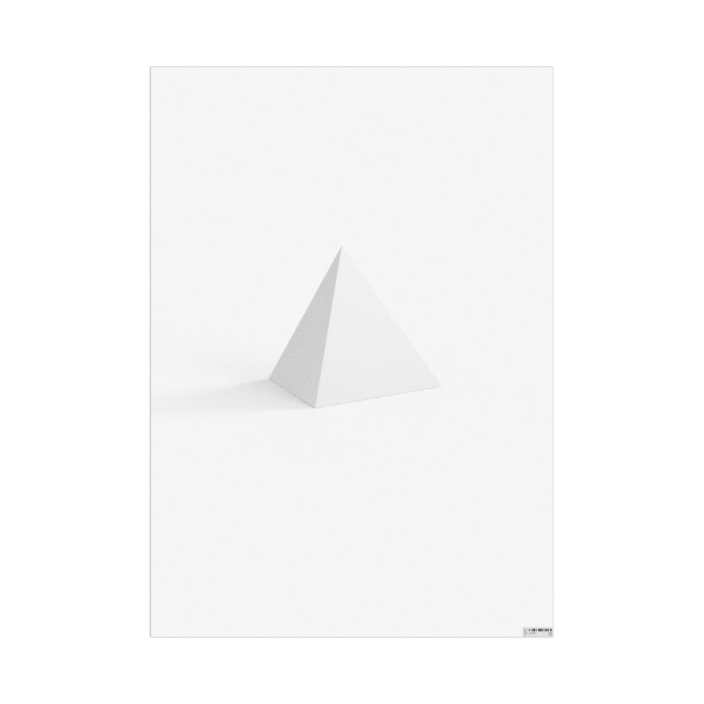 Masleff Tetrahedron Poster, Solid Shape, image 1 of 1