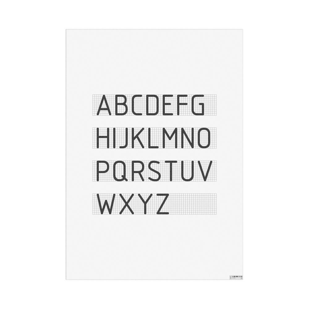 Masleff Technical Lettering Poster, image 1 of 1