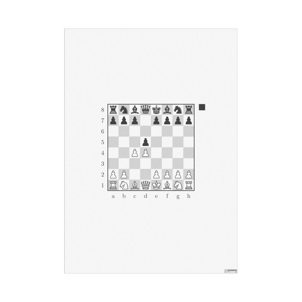 Masleff Queen's Gambit Poster, image 1 of 1