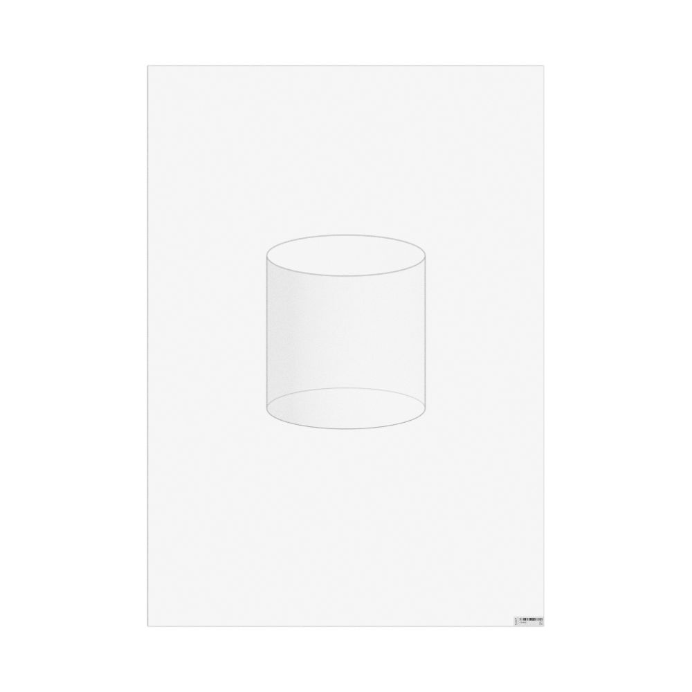 Masleff Cylinder Poster, Graphic Style, Translucent Material, image 1 of 1