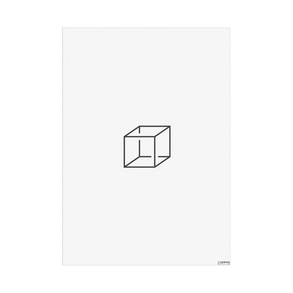 Masleff Cubane Molecule Poster, 2D Structure, image 1 of 1