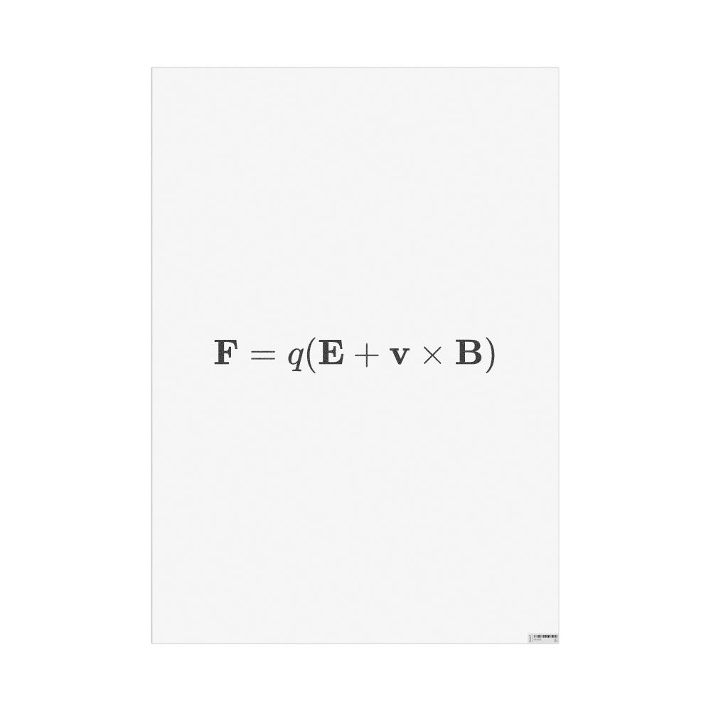 Masleff Lorentz Force Poster, image 1 of 1
