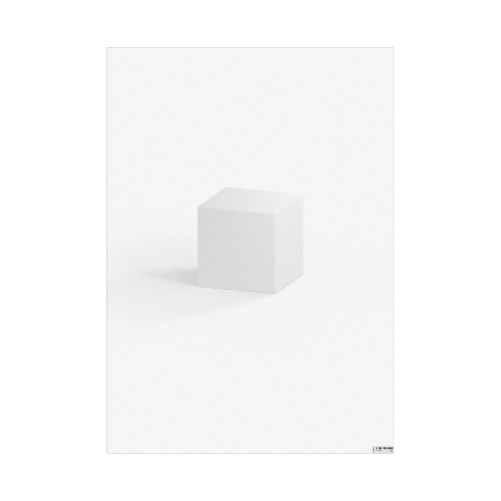 Masleff Cube Poster, Solid Shape, image 1 of 1