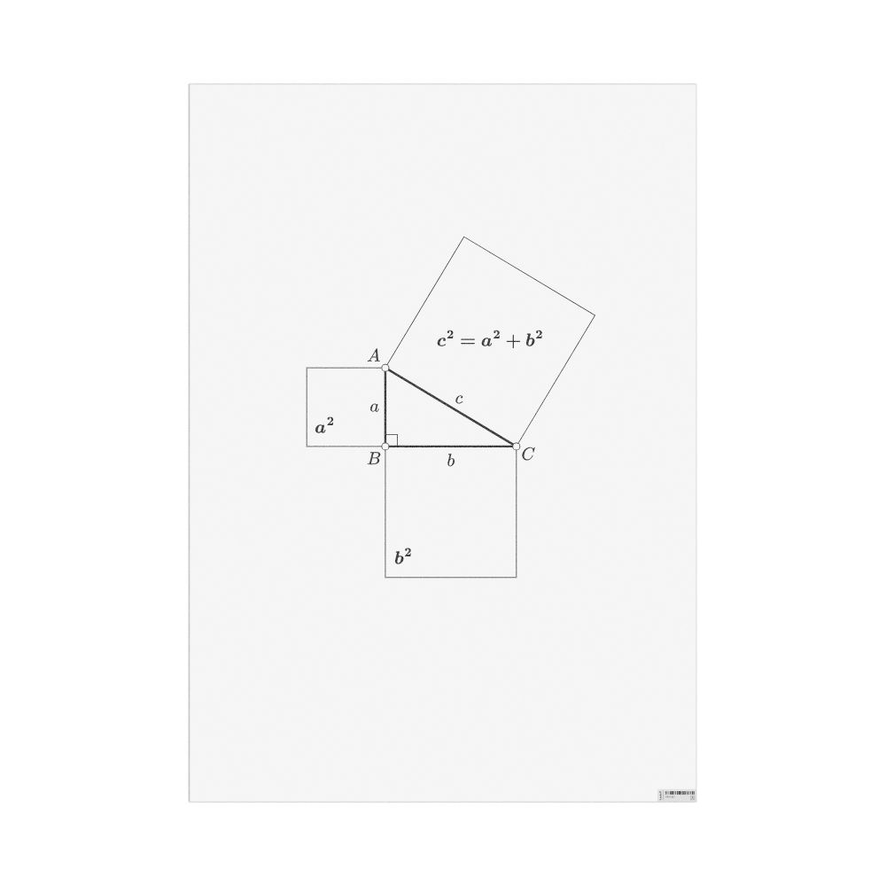 Masleff Pythagorean Theorem Poster, image 1 of 1