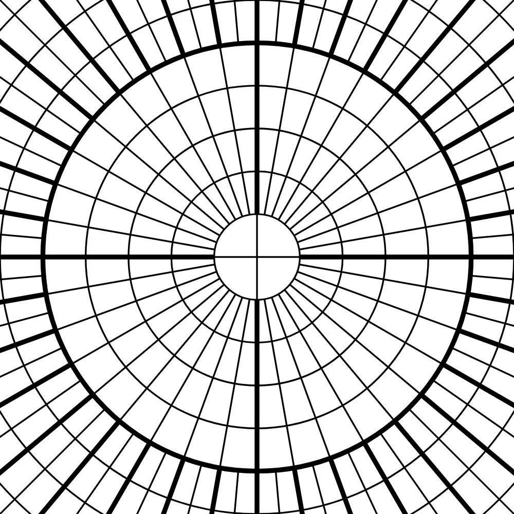 Masleff Polar Graph Paper Poster, image 2 of 2