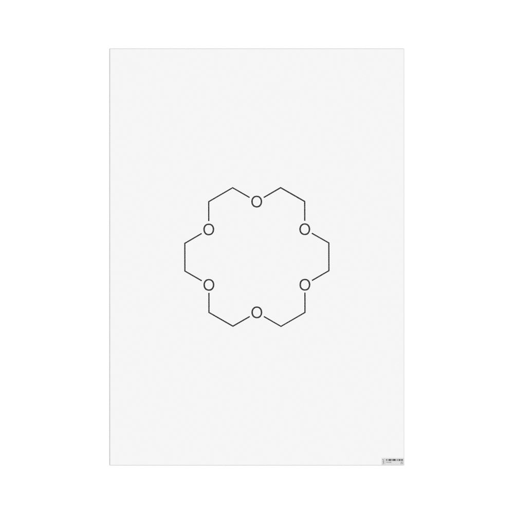 Masleff 18-Crown-6 Molecule Poster, 2D Structure, image 1 of 1