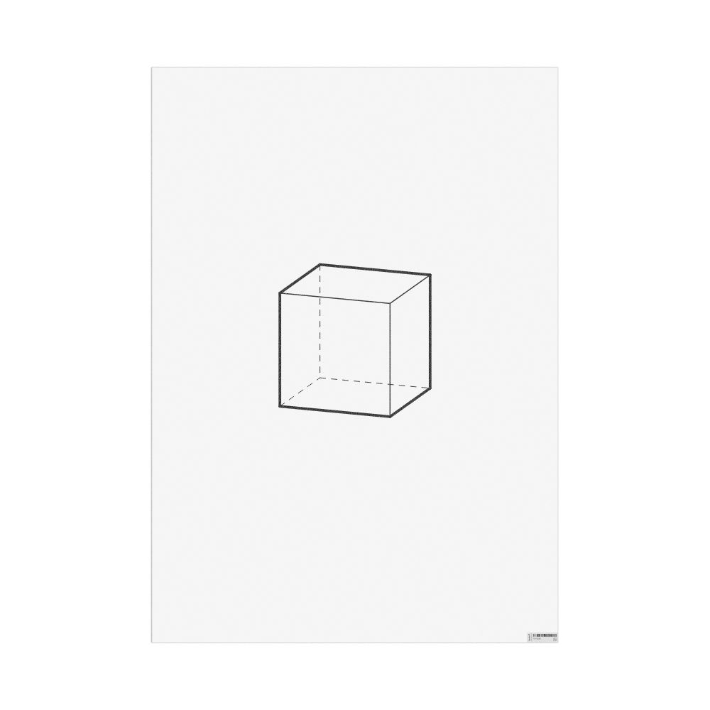Masleff Cube Poster, Technical Illustration, image 1 of 1