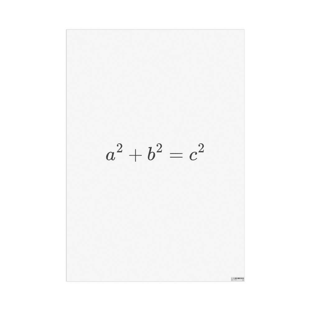 Masleff Pythagorean Theorem Poster, image 1 of 1