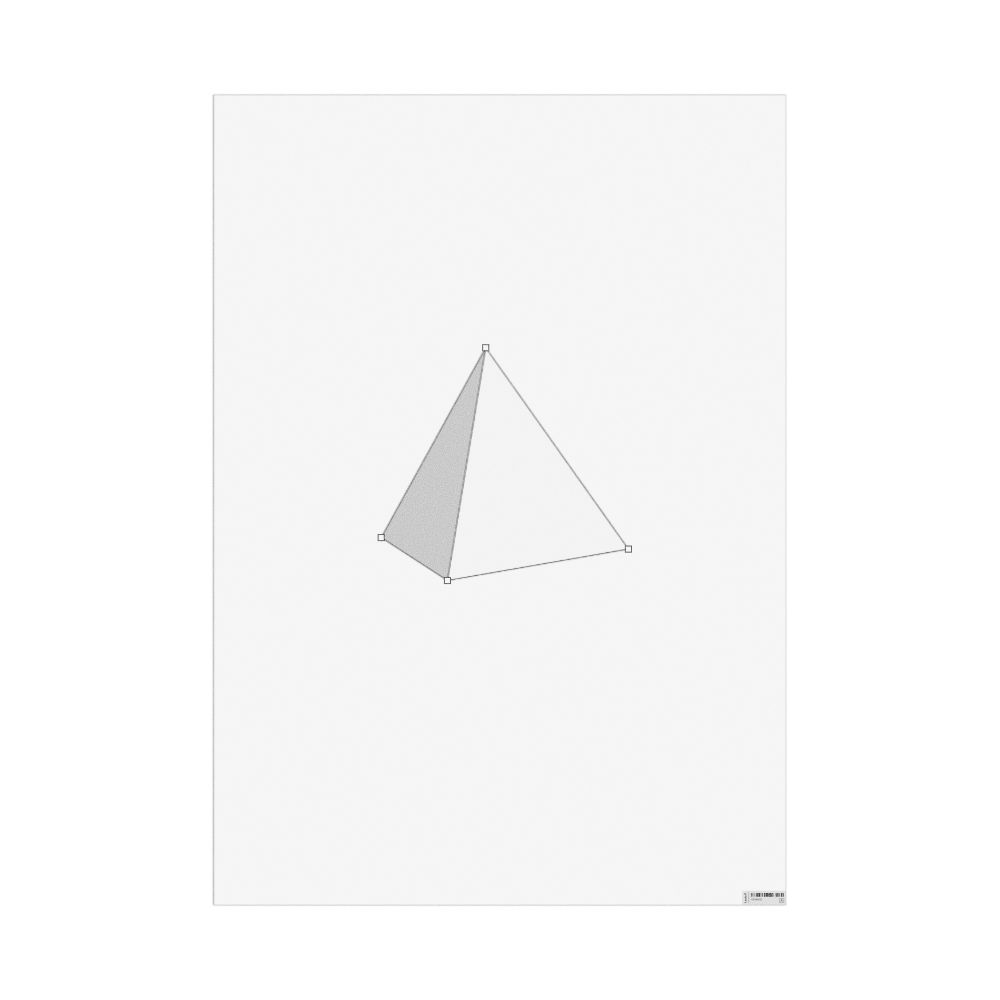 Masleff Tetrahedron Poster, Feature View, image 1 of 1