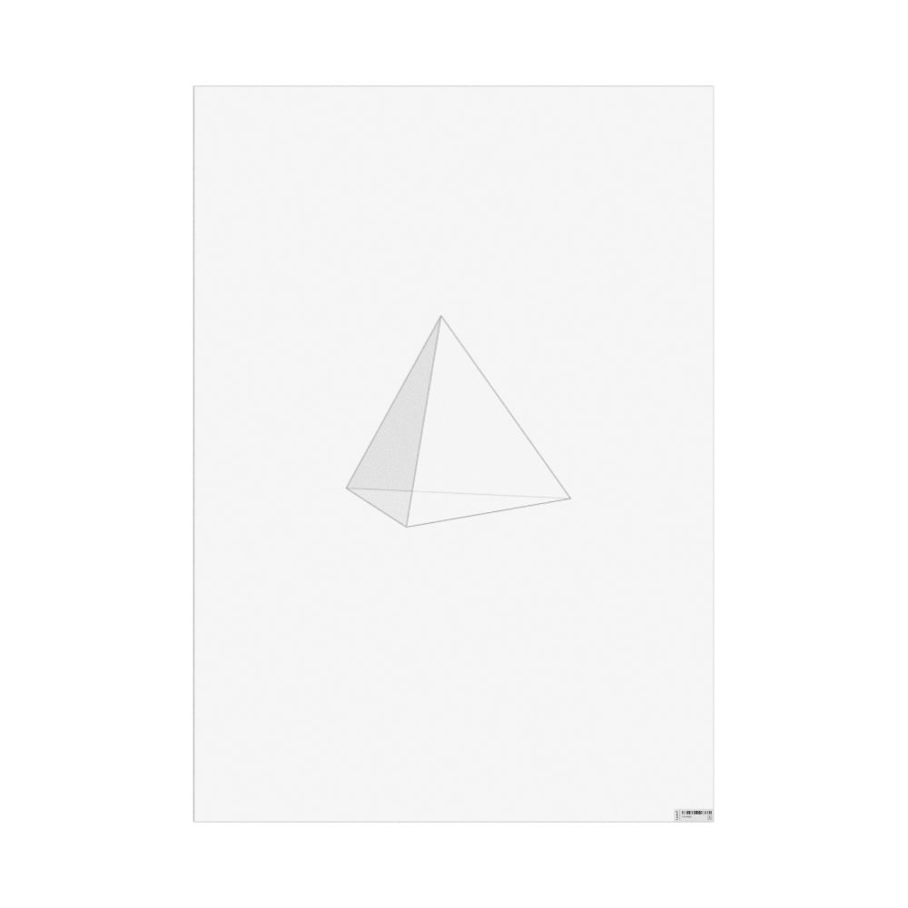 Masleff Tetrahedron Poster, Graphic Style, Translucent Material, image 1 of 1
