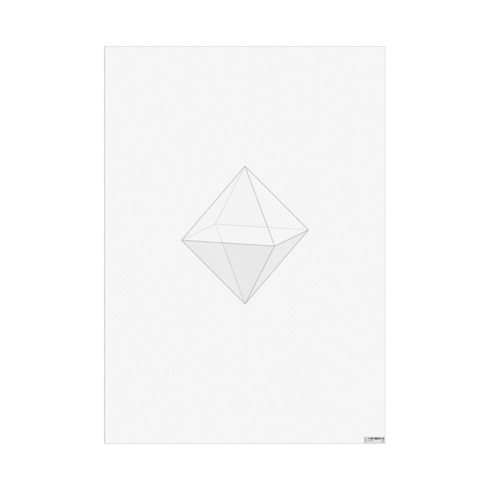 Masleff Octahedron Poster, Graphic Style, Translucent Material, image 1 of 1