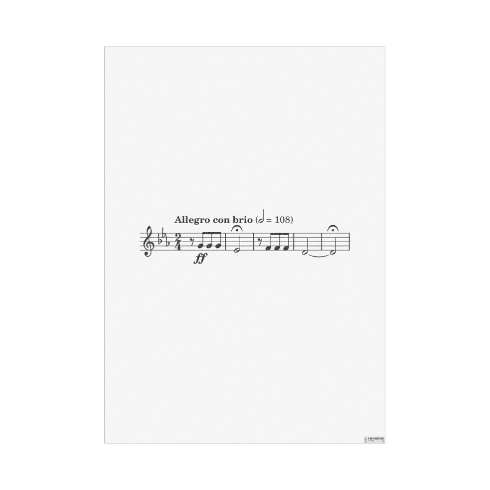 Masleff Beethoven's Symphony No. 5 Poster, image 1 of 1