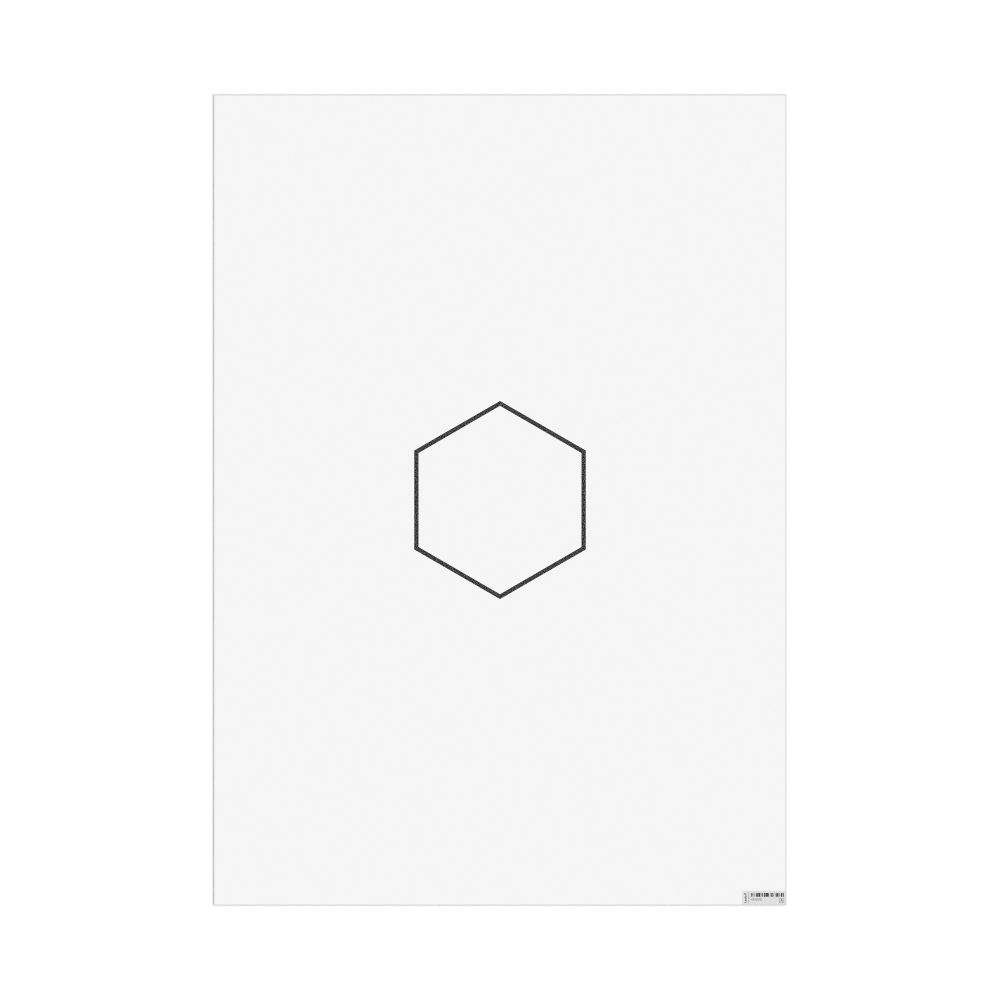 Masleff Cyclohexane Molecule Poster, 2D Structure, image 1 of 1