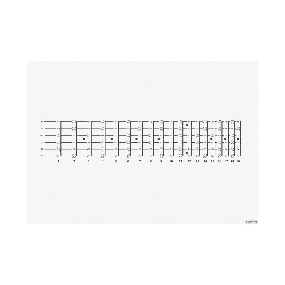Masleff Fretboard Poster, image 1 of 1