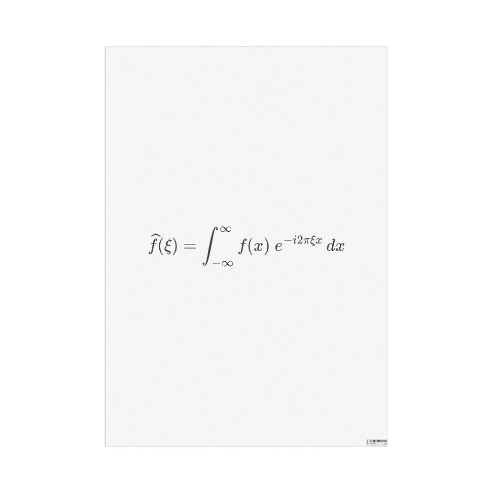 Masleff Fourier Transform Poster, image 1 of 1