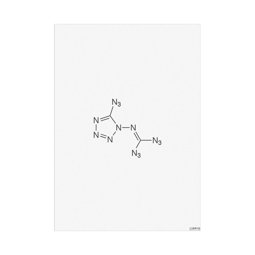 Masleff Azidoazide Azide Molecule Poster, 2D Structure, image 1 of 1