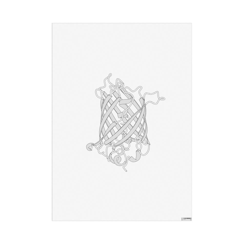 Masleff Green Fluorescent Protein Poster, Technical Illustration, image 1 of 1