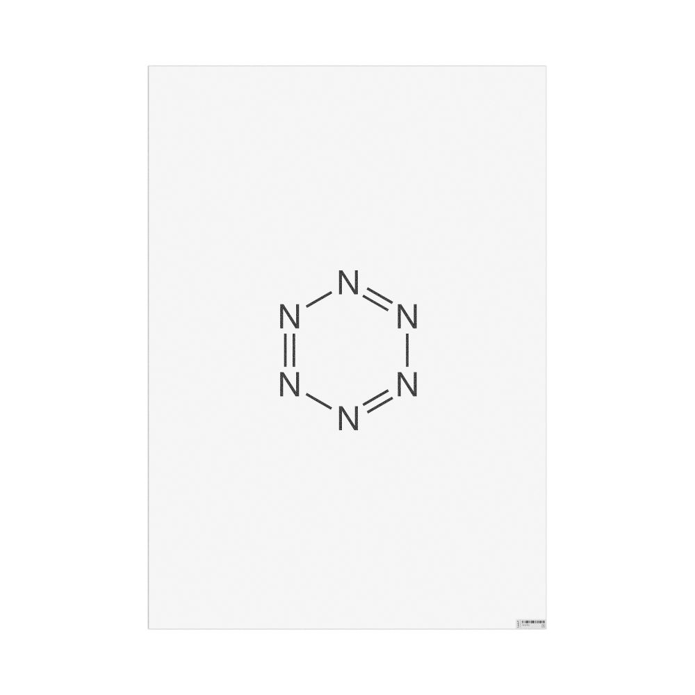 Masleff Hexazine Molecule Poster, 2D Structure, image 1 of 1
