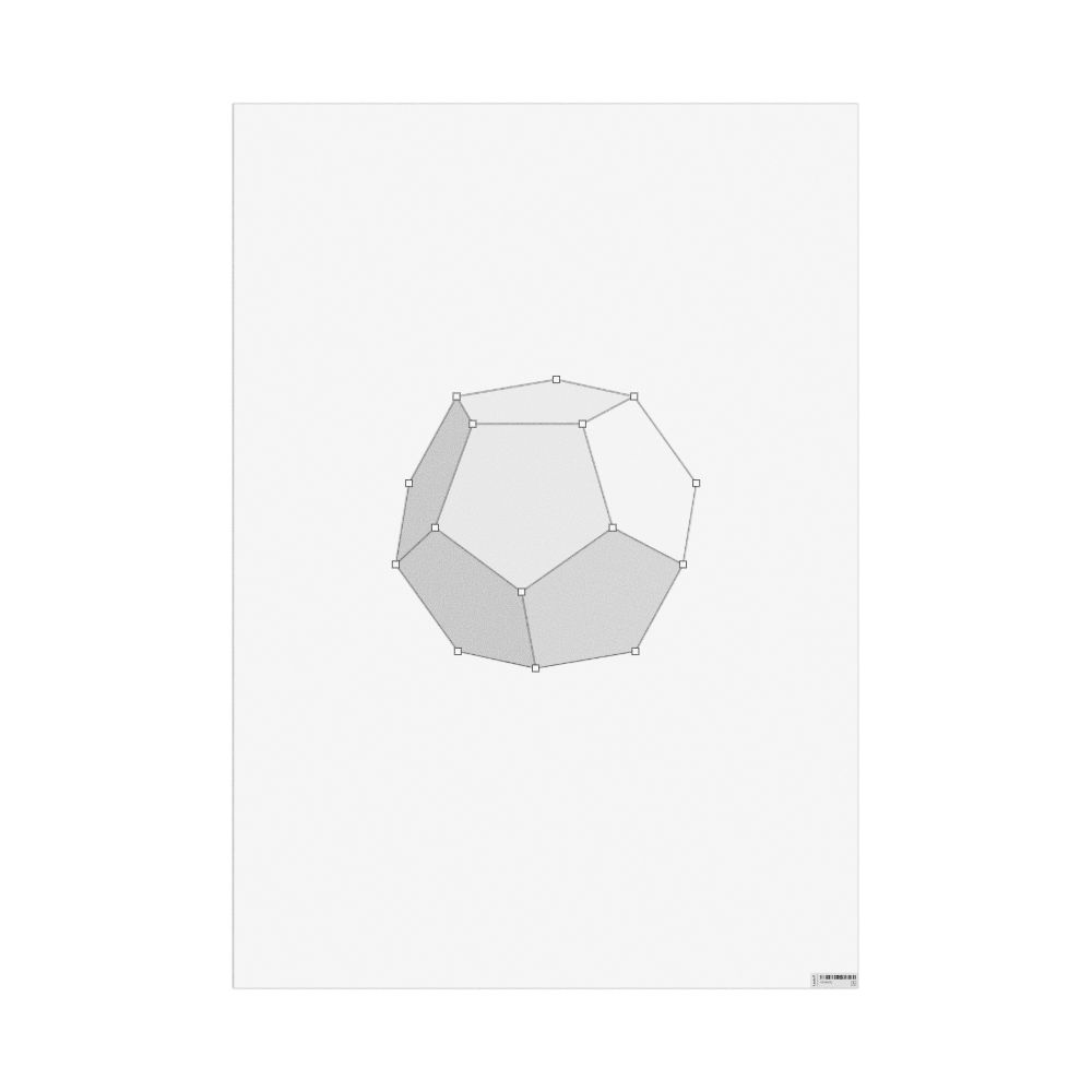 Masleff Dodecahedron Poster, Feature View, image 1 of 1