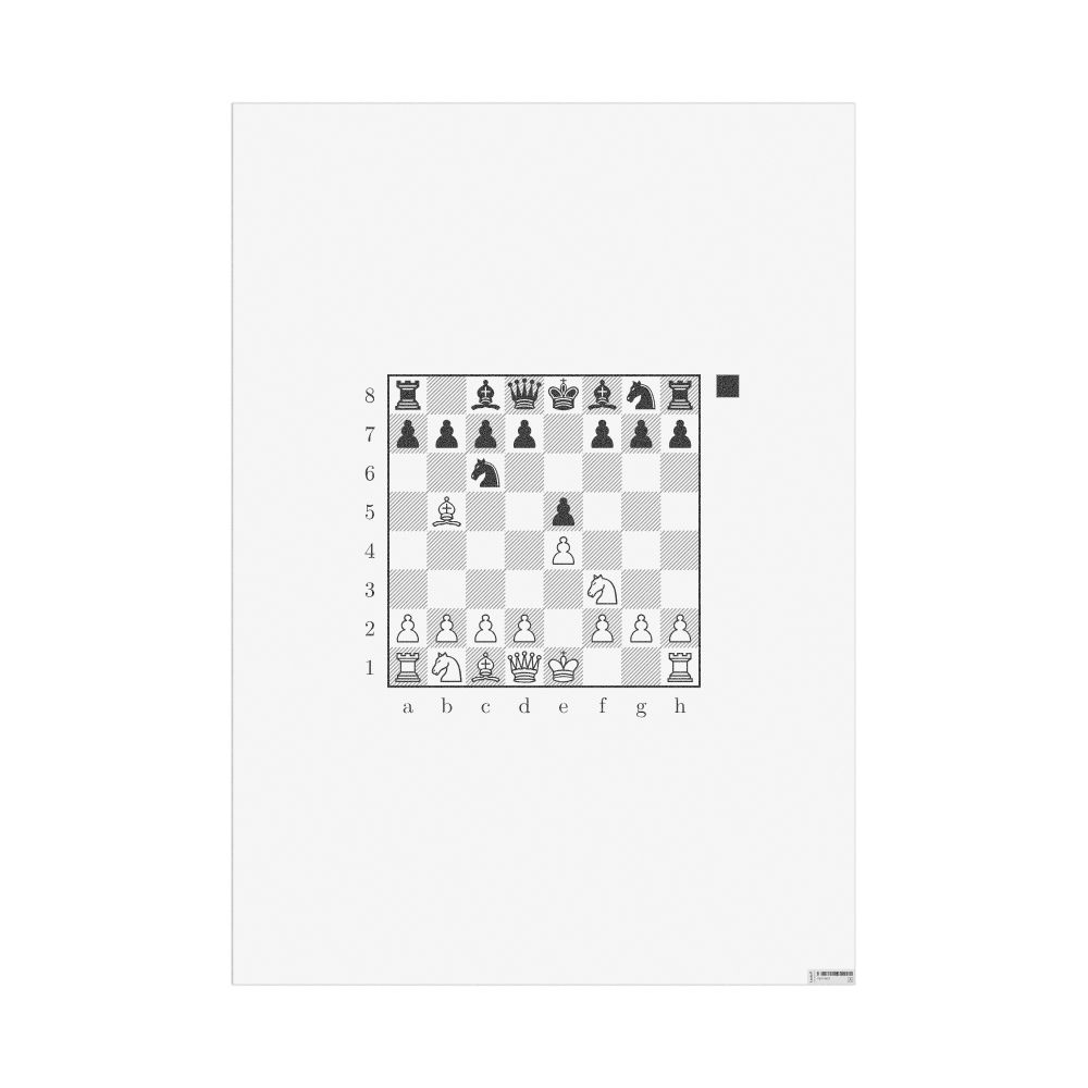 Masleff Ruy Lopez Poster, image 1 of 1