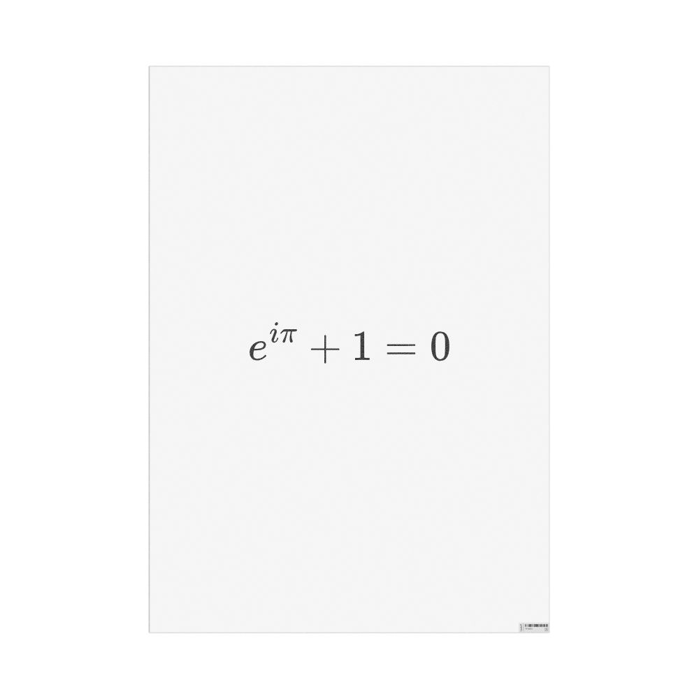 Masleff Euler's Identity Poster, image 1 of 1