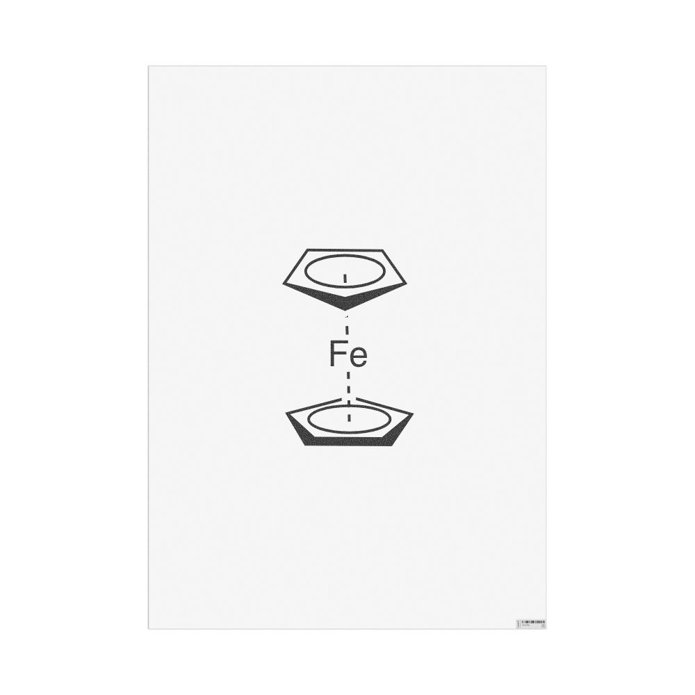 Masleff Ferrocene Molecule Poster, 2D Structure, image 1 of 1