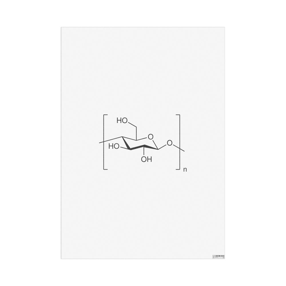 Masleff Cellulose Molecule Poster, 2D Structure, image 1 of 1