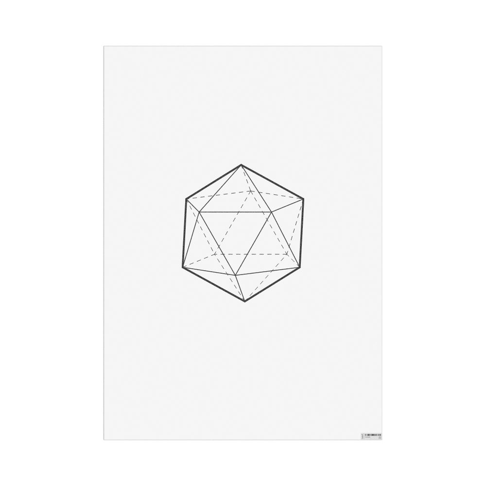 Masleff Icosahedron Poster, Technical Illustration, image 1 of 1