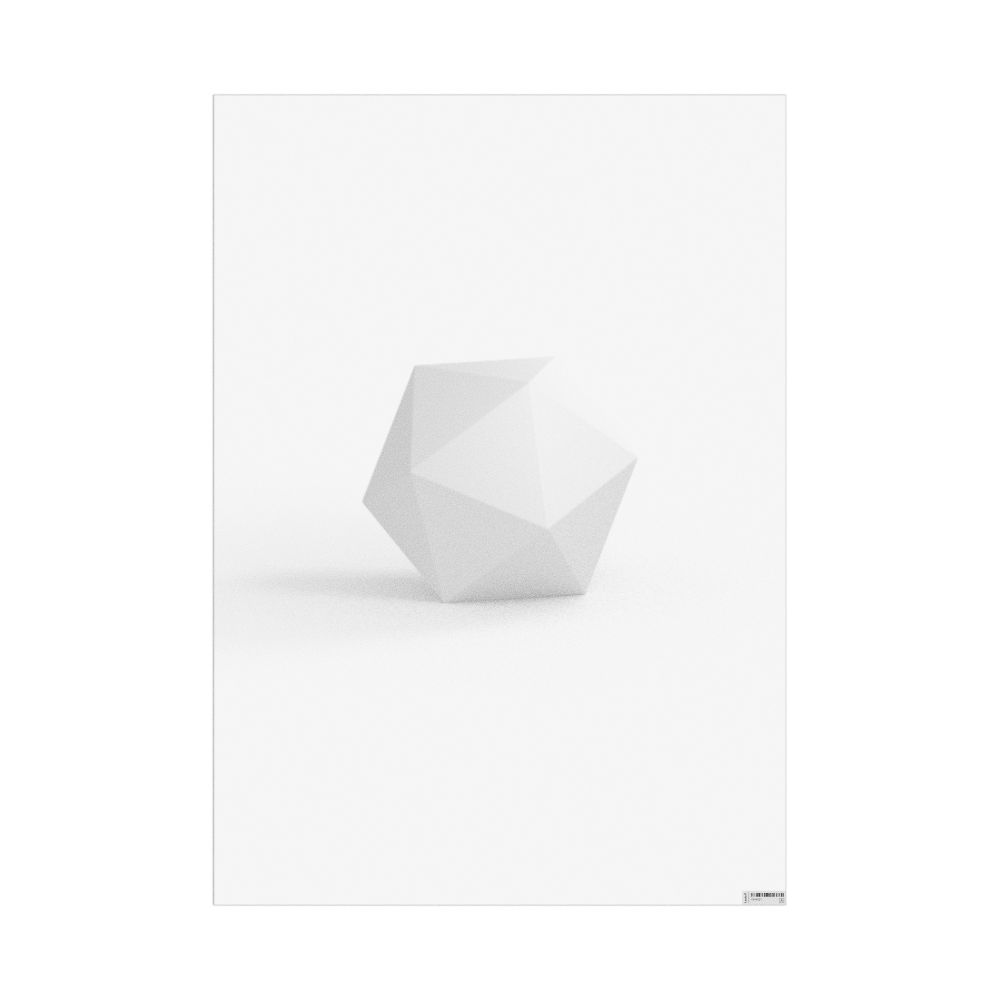 Masleff Icosahedron Poster, Solid Shape, image 1 of 1