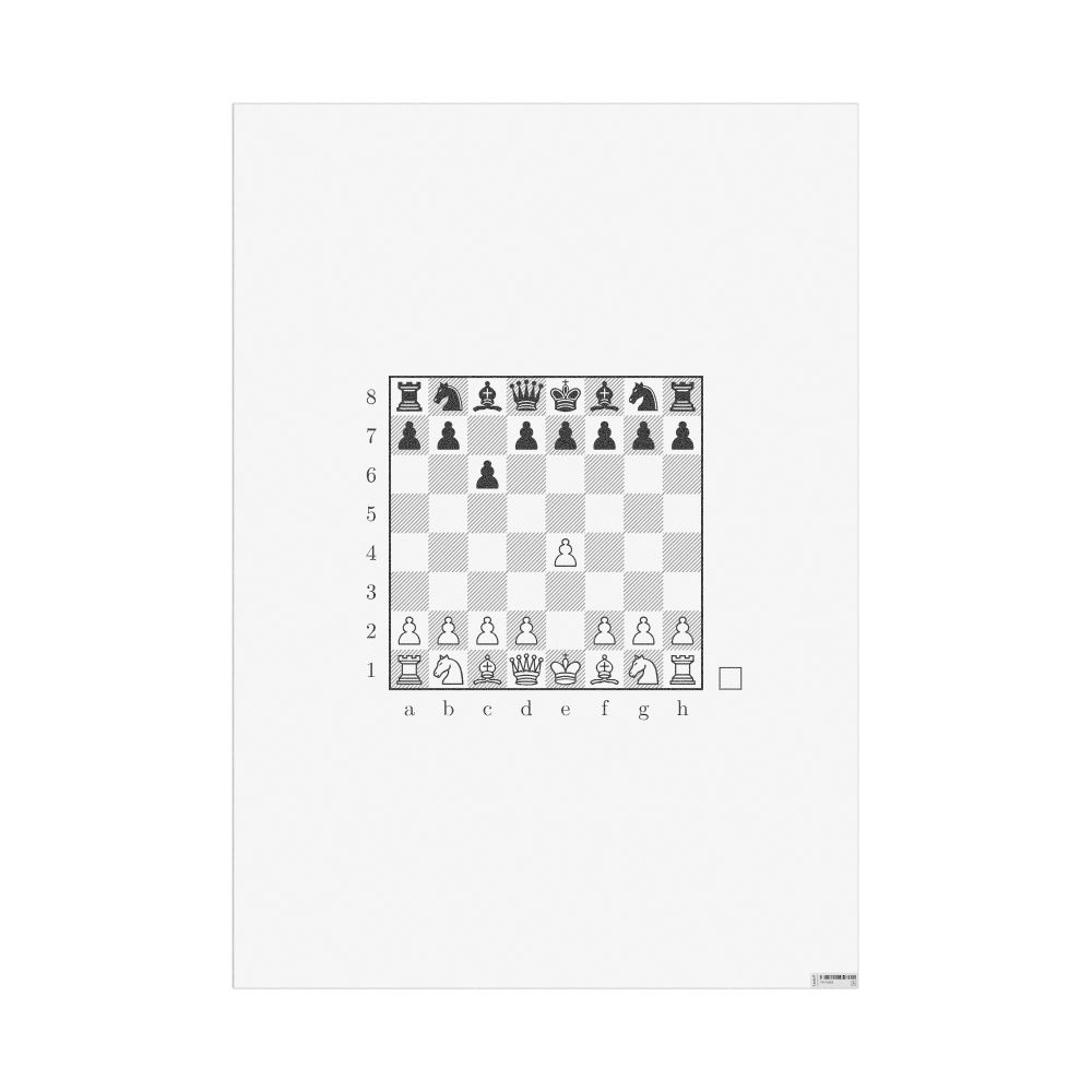 Masleff Caro–Kann Defense Poster, image 1 of 1