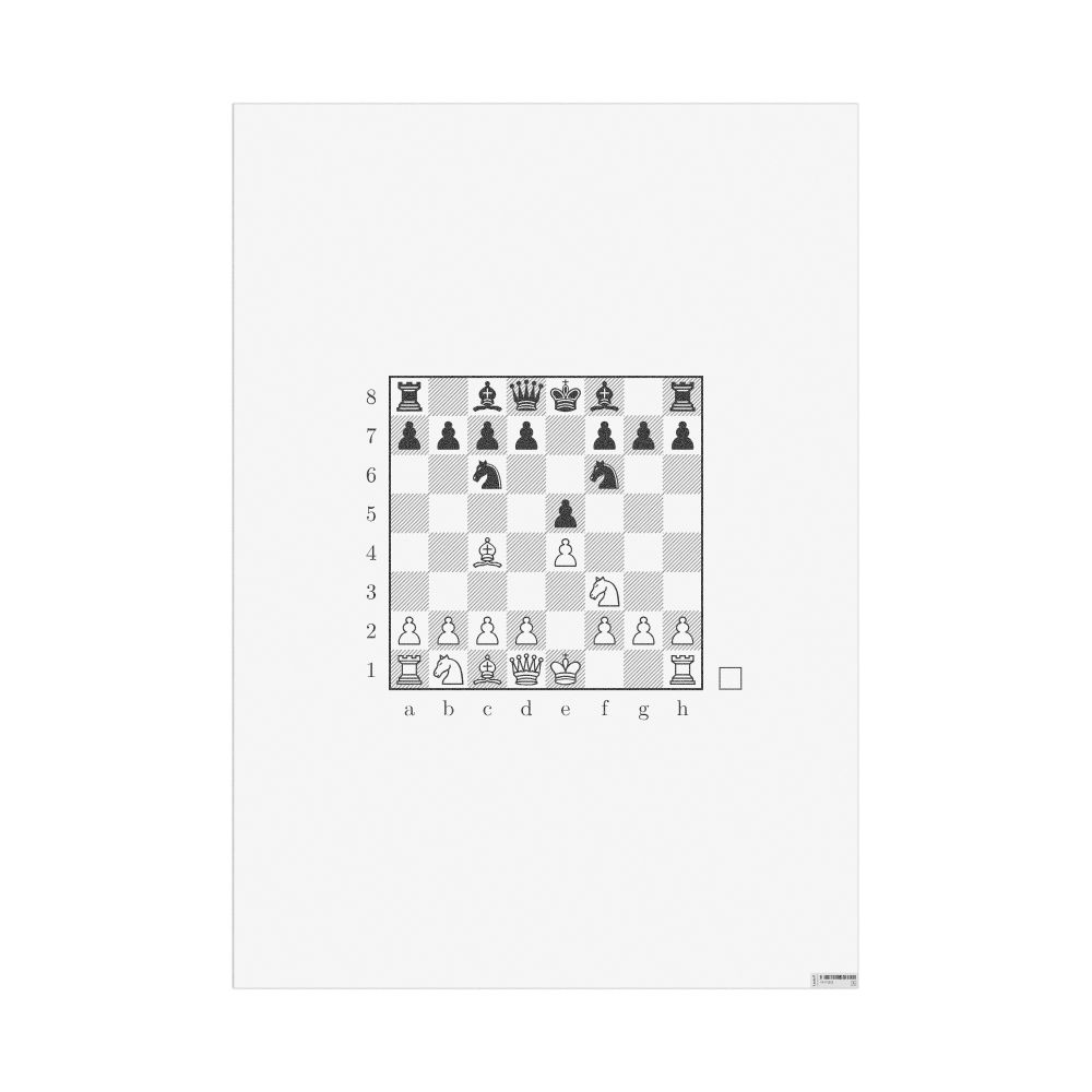 Masleff Two Knights Defense Poster, image 1 of 1
