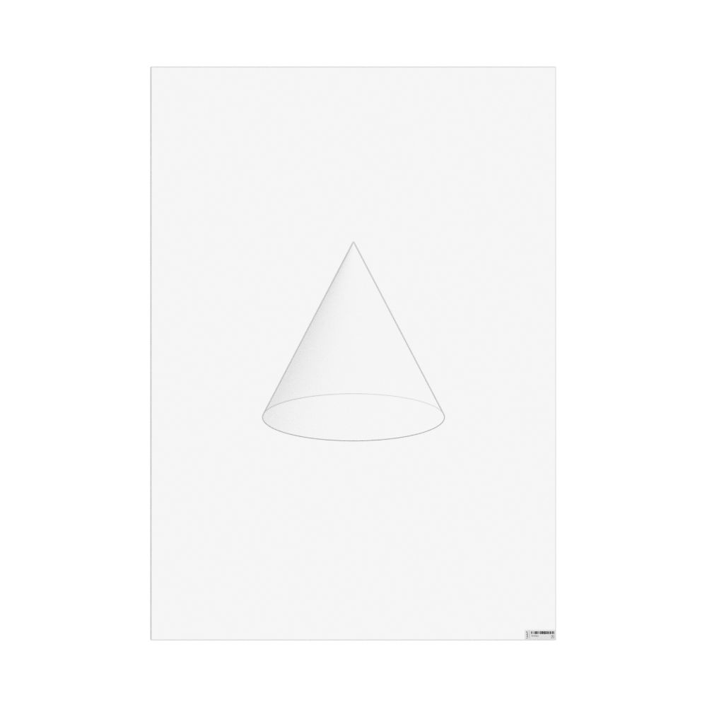 Masleff Cone Poster, Graphic Style, Translucent Material, image 1 of 1